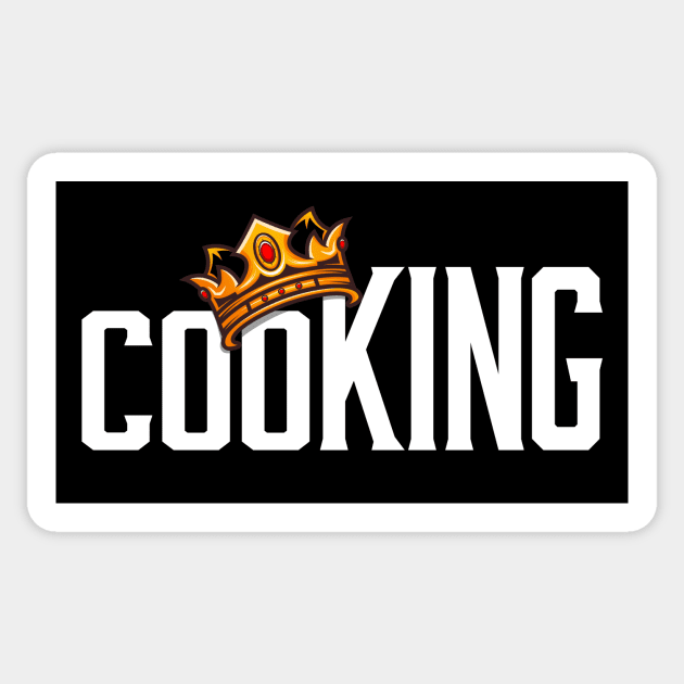 cooKING, Funny Design for Chefs, Hobby Cooks and Foodies Sticker by emmjott